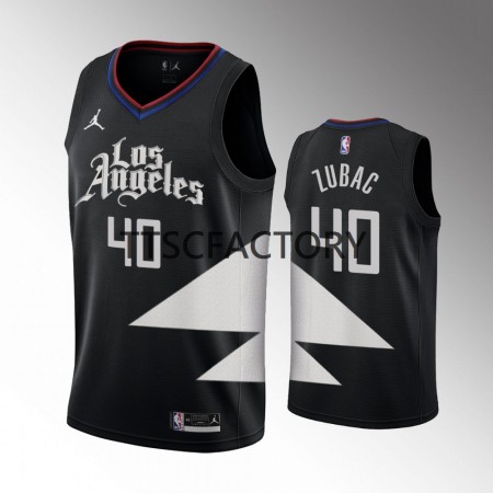Maillot Basket Los Angeles Clippers Ivica Zubac 40 Jordan 2022-23 Statement Edition Noir Swingman - Homme